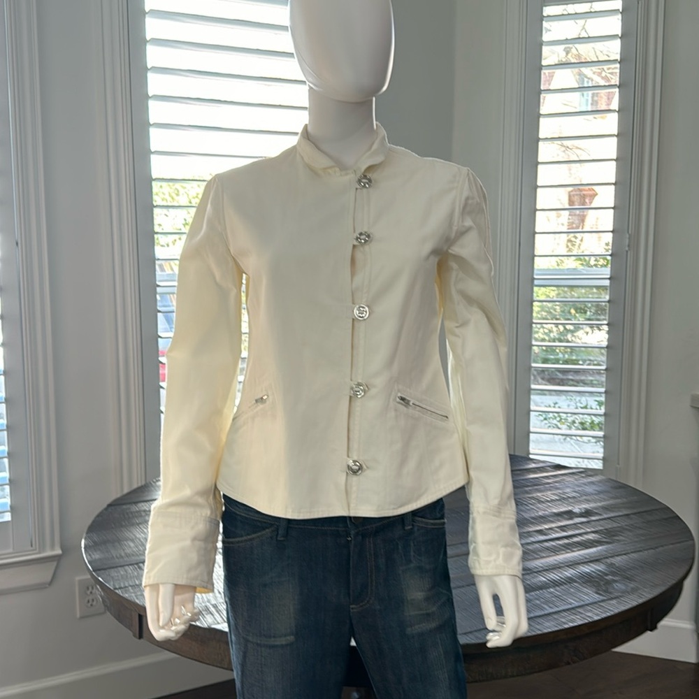 Armani Collezioni size 8 cream white jacket